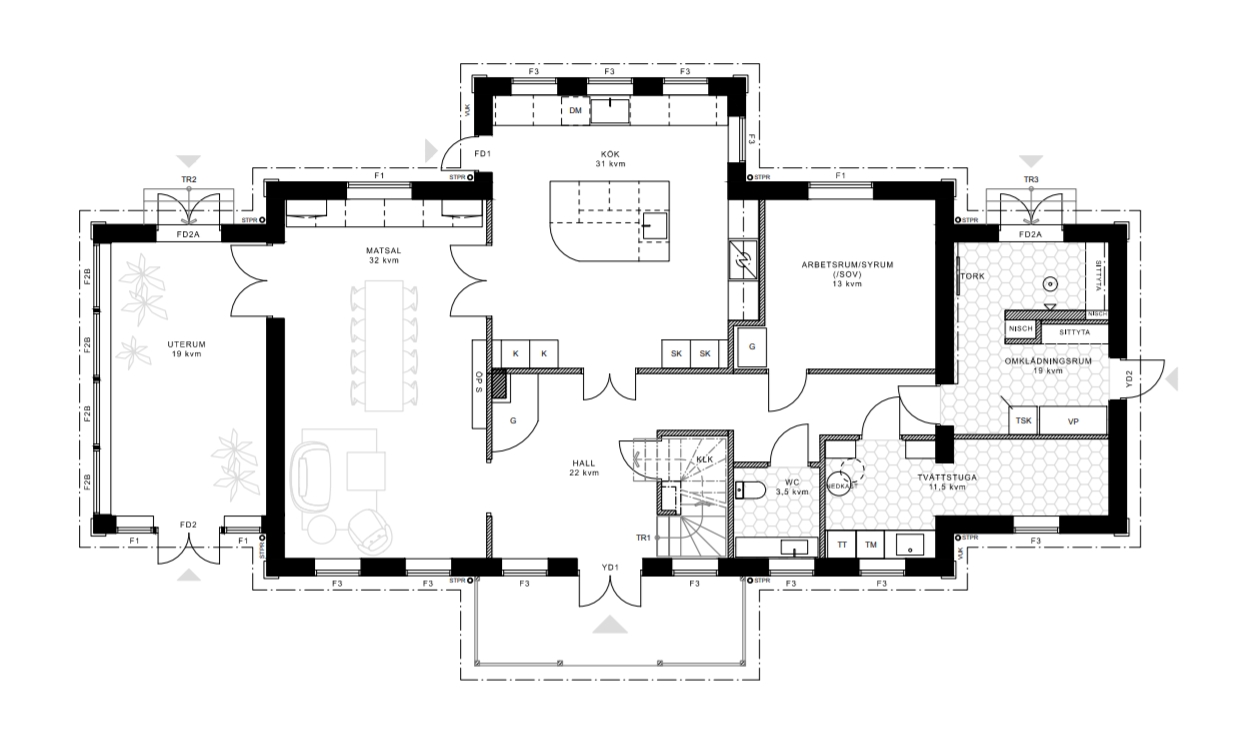 Planlösning Hemre Gård
