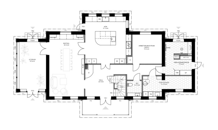 Planlösning Hemre Gård